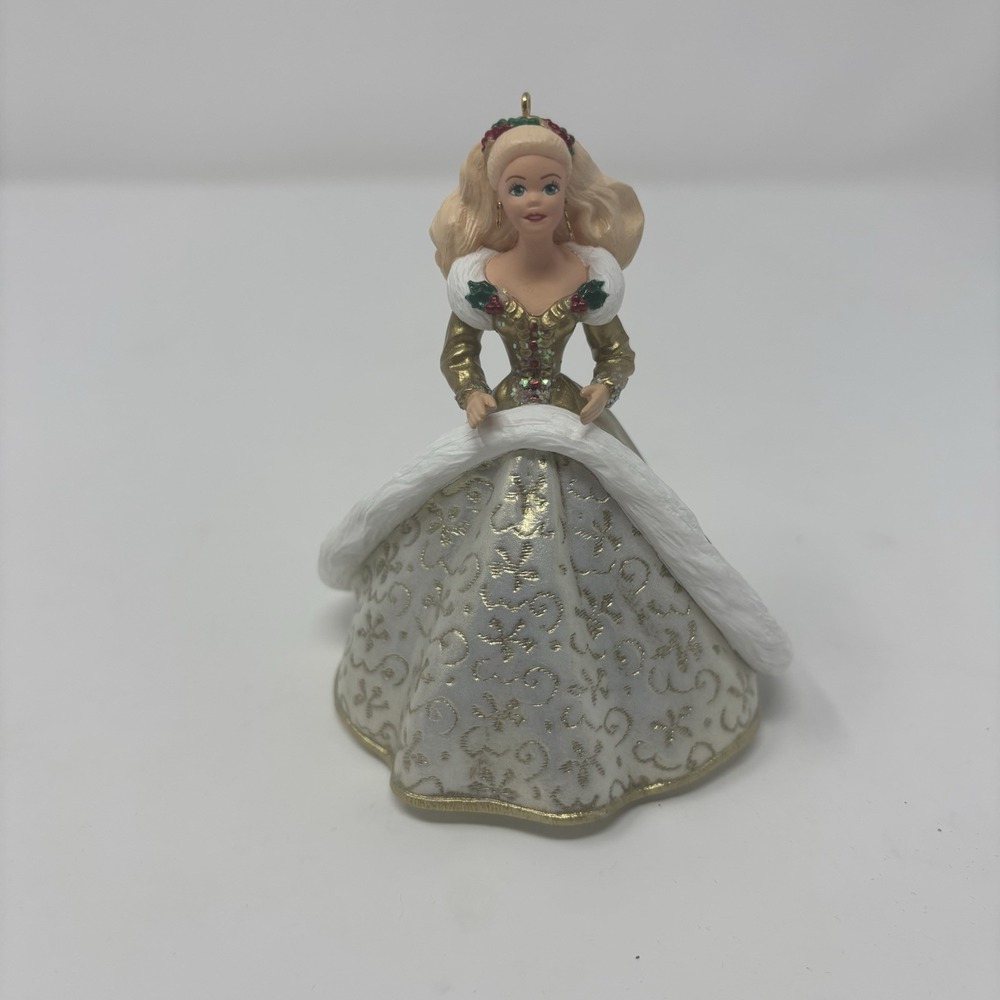 1994 Holiday Barbie Hallmark Keepsake Collectors Series Ornament #2 in Series - Picture 2 of 6